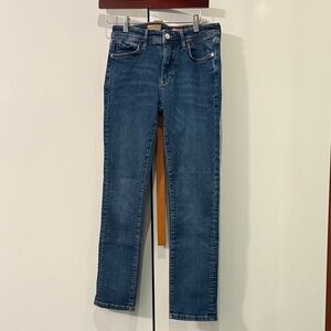 Pilcro Dark Blue Straight Leg Women's Jeans